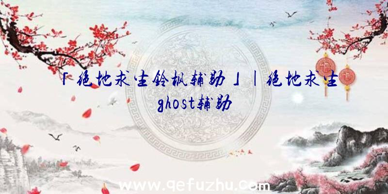 「绝地求生铃枫辅助」|绝地求生ghost辅助